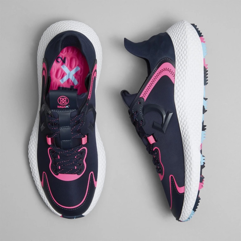 G/Fore Ladies MG4X2 Nylon Hybrid Golf Cross Trainer Twilight/Pink Size 9 NEW